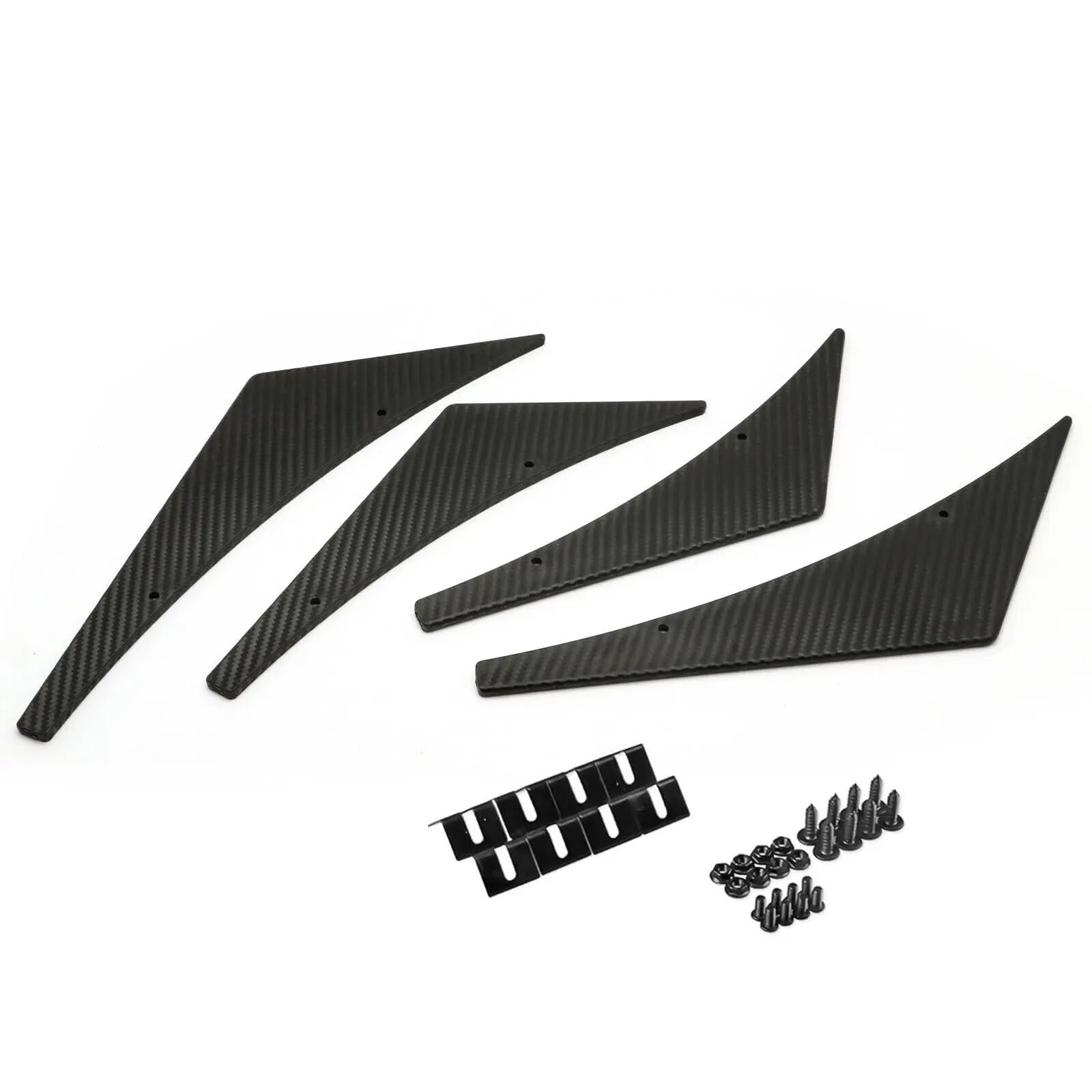 Auto Frontspoiler Für A3 Für A4 Für A5 Für A6 Für A7 B7 B8 S3 2002-2017 Canard Splitter Diffusor Valenz Spoiler Lippe Vordere Stoßstange Fin Schutz Trim Universal Vordere Stoßstange Unten(Carbon Fiber von DWTNMEX