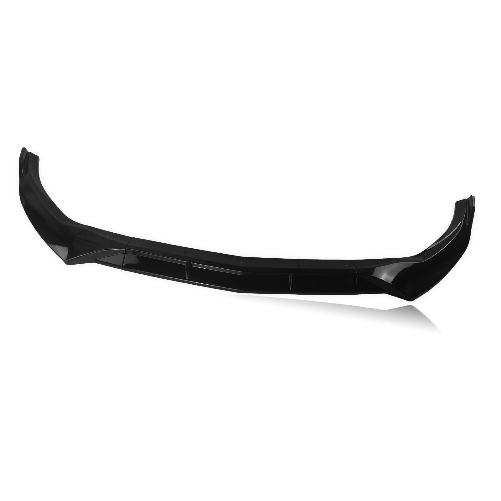 Auto Frontspoiler Für Benz W212 E250 E350 E400 E550 Für Limousine 2013 2014 2015 Auto Frontschürze Spoiler Lip Splitter Klinge Vordere Stoßstange Unten(Gloss Black) von DWTNMEX