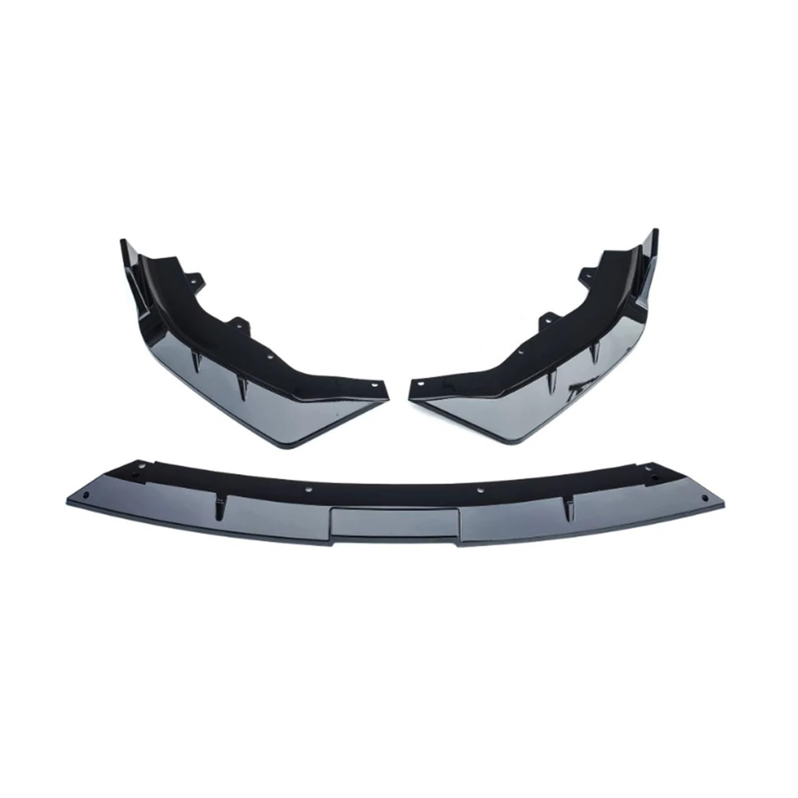 Auto Frontspoiler Für CHANGAN Für Uni-V Für UNIV 2022 3PCS Auto Zubehör Frontschürze Lip Spoiler Splitter Diffusor Abnehmbare Körper Kit Abdeckung Schutz Vordere Stoßstange Unten(Gloss Black) von DWTNMEX