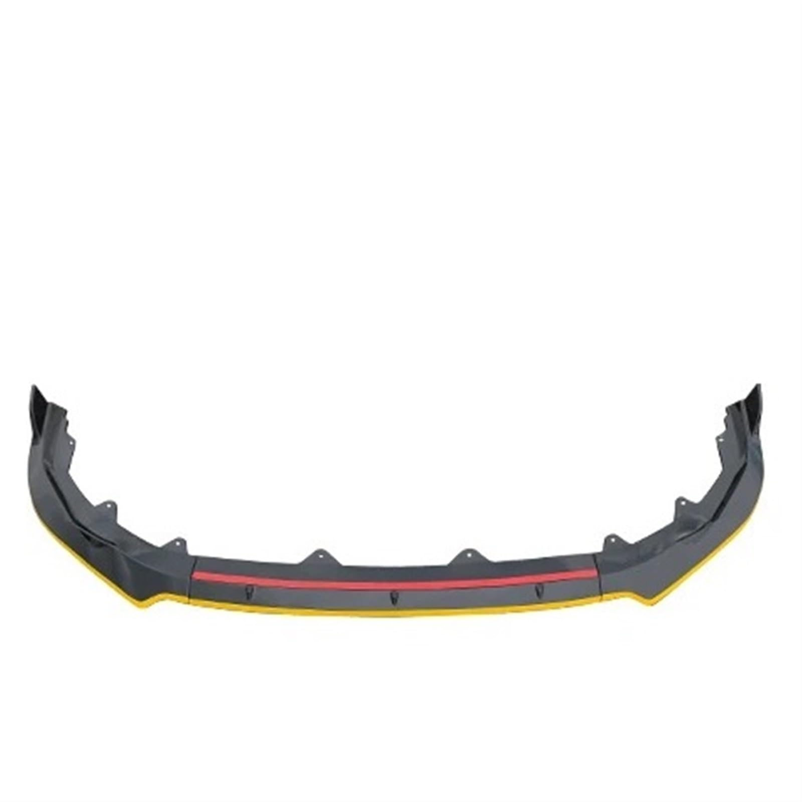 Auto Frontspoiler Für Golf 7,5 MK 7,5 2018-2020 Auto Front Stoßstange Lip Schaufel Seite Surround Spoiler Vordere Stoßstange Unten(Black Yellow) von DWTNMEX