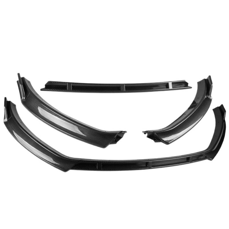 Auto Frontspoiler Für Golf 7 MK7 Für Standard Für TSI Für TDI 2013-2017 Glanz Schwarz Front Stoßstange Splitter Lip Diffusor Körper Kit Spoiler Schutz Vordere Stoßstange Unten(Carbon Fiber Look) von DWTNMEX