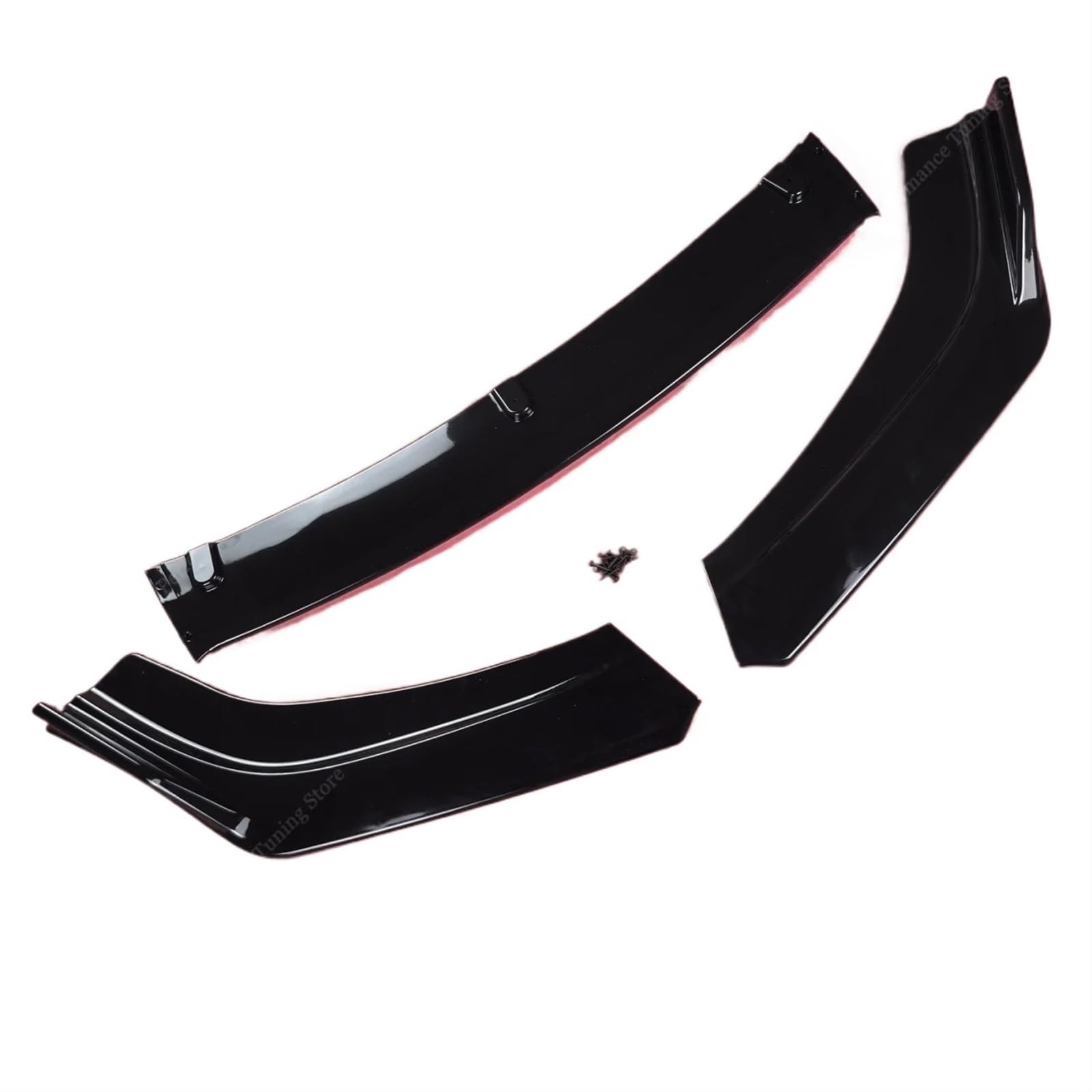 Auto Frontspoiler Für TT 8J Für TFSI Für FSI Für TDI 2006-2014 Tuning Glanz Schwarz 3Pcs Frontschürze Lip Spoiler Splitter Diffusor Vordere Stoßstange Unten(Type B Gloss Black) von DWTNMEX