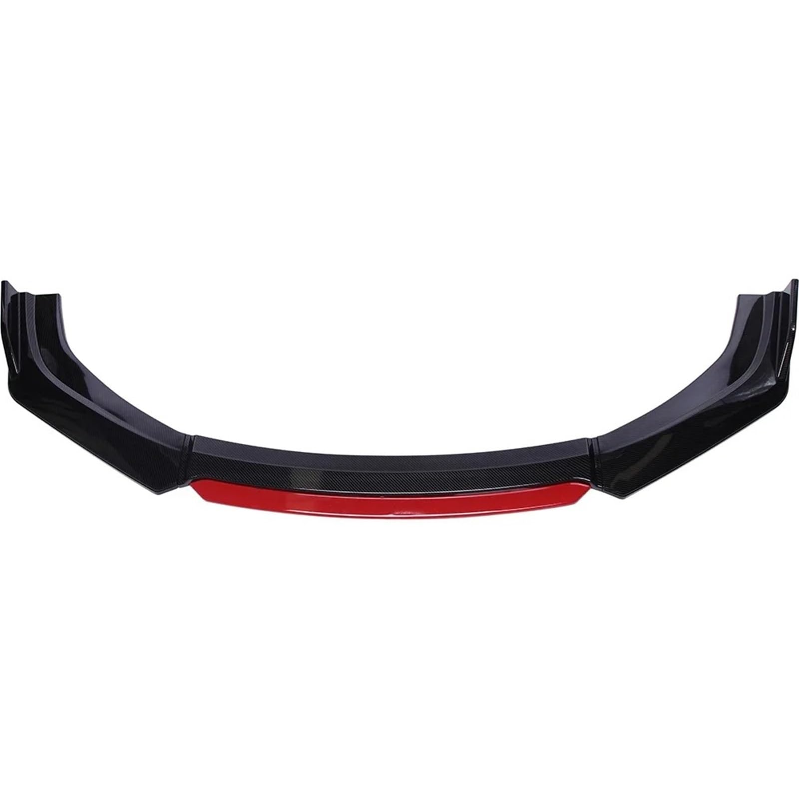 Auto Frontspoiler Für Toyota Für Prius 2001-2022 Frontschürze Lip Auto Kinn Spoiler Splitter Diffusor Körper Kits Trim Schutz Spoiler Air Dam Vordere Stoßstange Unten(Carbon Fiber and Red) von DWTNMEX