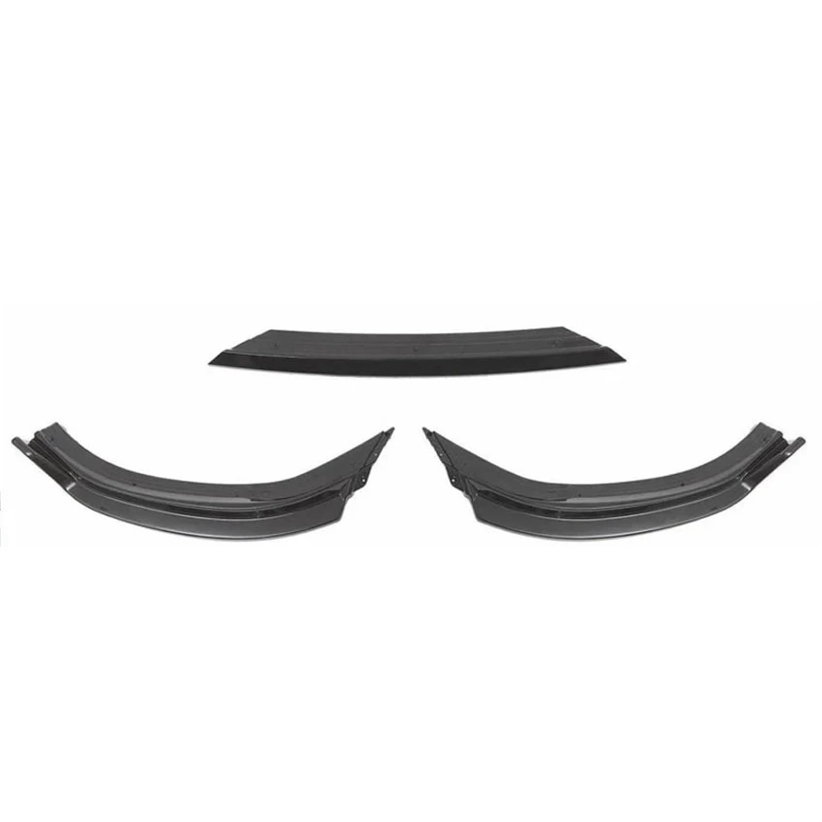 Auto Frontspoiler Für VW Für POLO MK5 MK6 6R 6C Für TSI Für TGI Für MPI 2011-2022 3 Stücke Frontschürze Lip Spoiler Splitter Diffusor Separator Bodykits Glanz Schwarz Vordere Stoßstange Unten(2019-202 von DWTNMEX