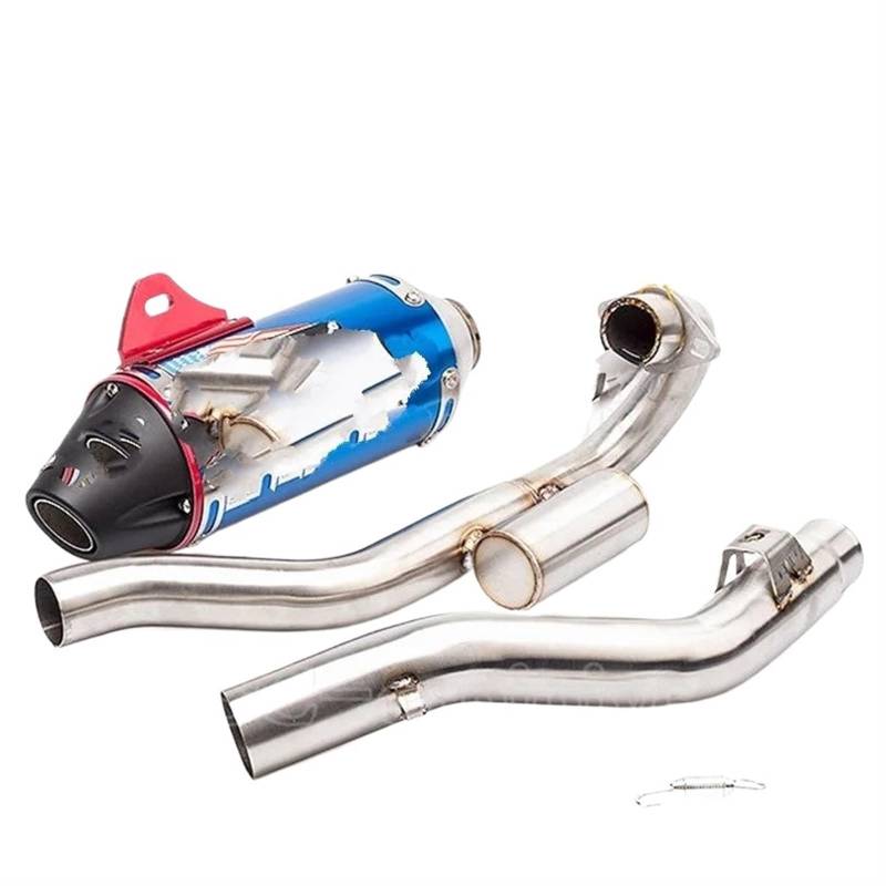 Für CRF150F Für CRF230F Für CRF250 2003-2016 Motorradauspuff Schalldämpfer Vorne Link Rohr Tubo Escape Moto System Motorrad Auspuff Mittelrohr Pipe Exhaust(Type A2) von DWTNMEX