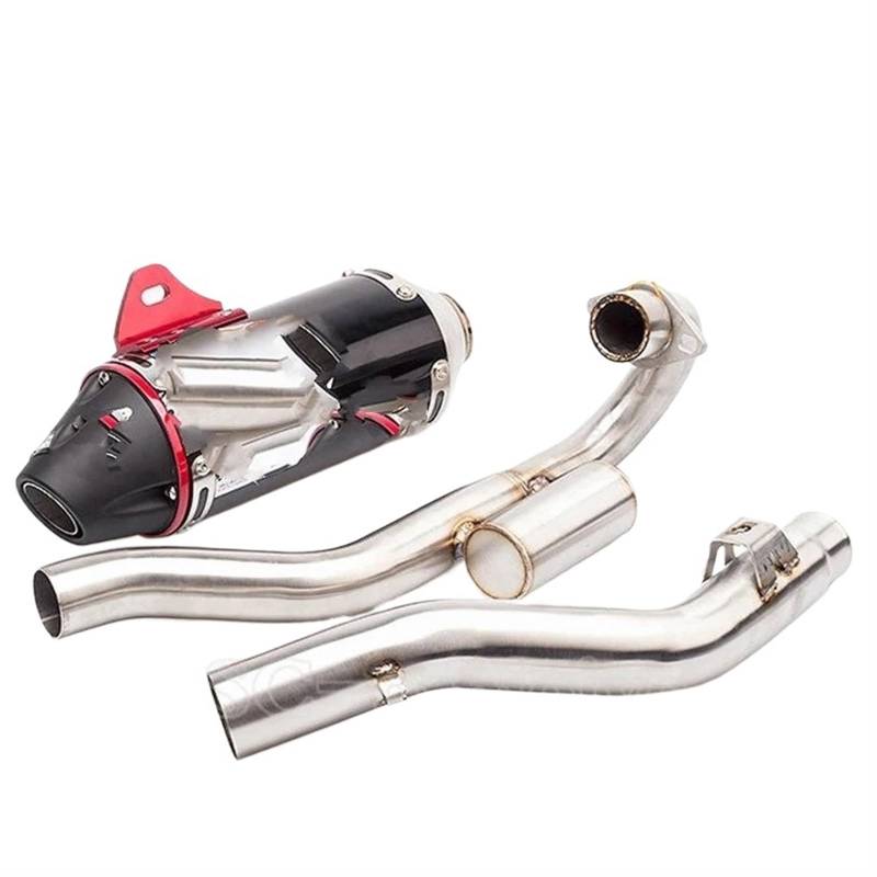 Für CRF150F Für CRF230F Für CRF250 2003-2016 Motorradauspuff Schalldämpfer Vorne Link Rohr Tubo Escape Moto System Motorrad Auspuff Mittelrohr Pipe Exhaust(Type B2) von DWTNMEX