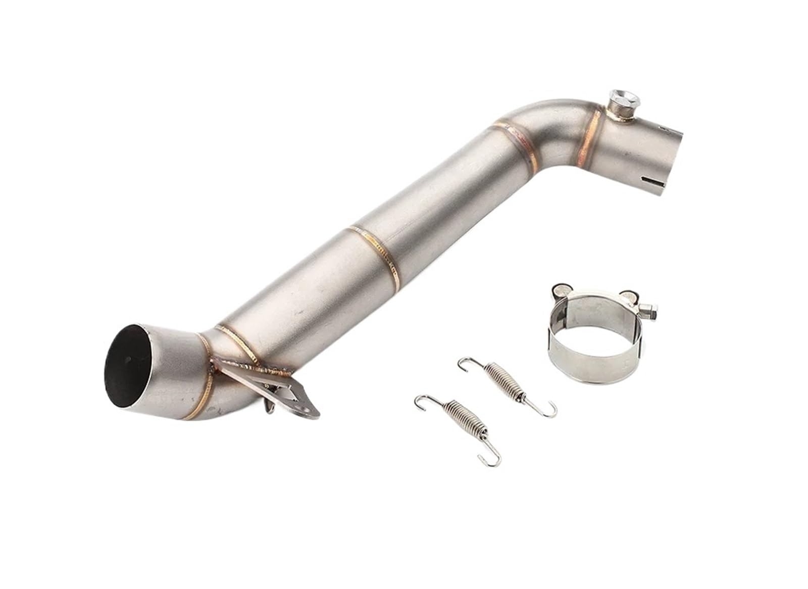 Für Cbr1000rr Für CBR1000RR 2008-2016 Motorrad Auspuffrohr Schalldämpfer Moto Motorrad Auspuff Mittelrohr Pipe Exhaust(Stainless Steel) von DWTNMEX