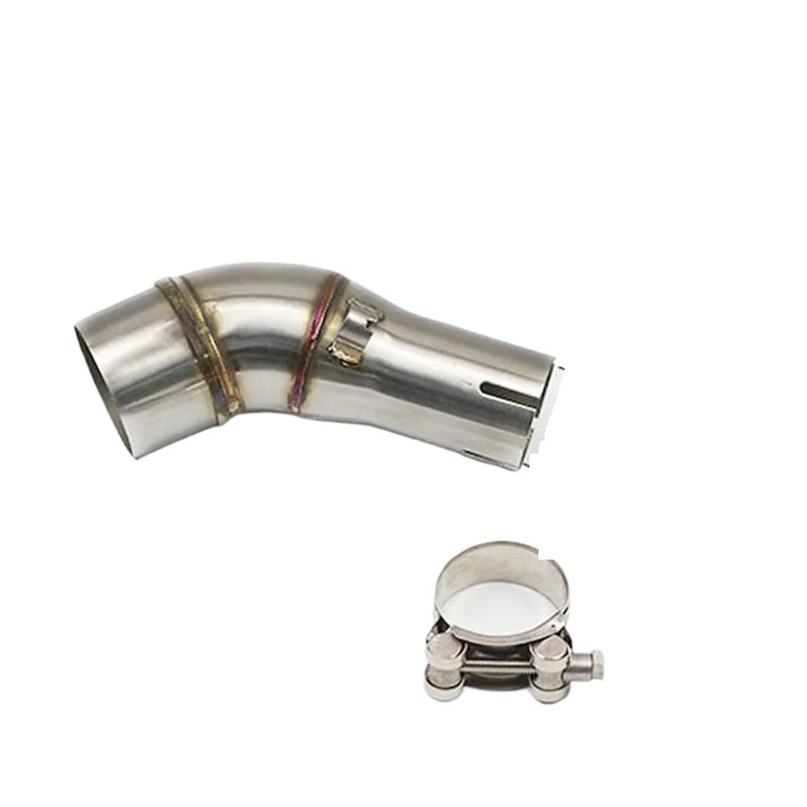 Für Kawasaki Für ER6N Für NINJIA250 Für Z250 Für Z250SL 51mm Einlass Motorrad Auspuff Schalldämpfer ﻿ Motorrad Auspuff Mittelrohr Pipe Exhaust(R3 R25) von DWTNMEX