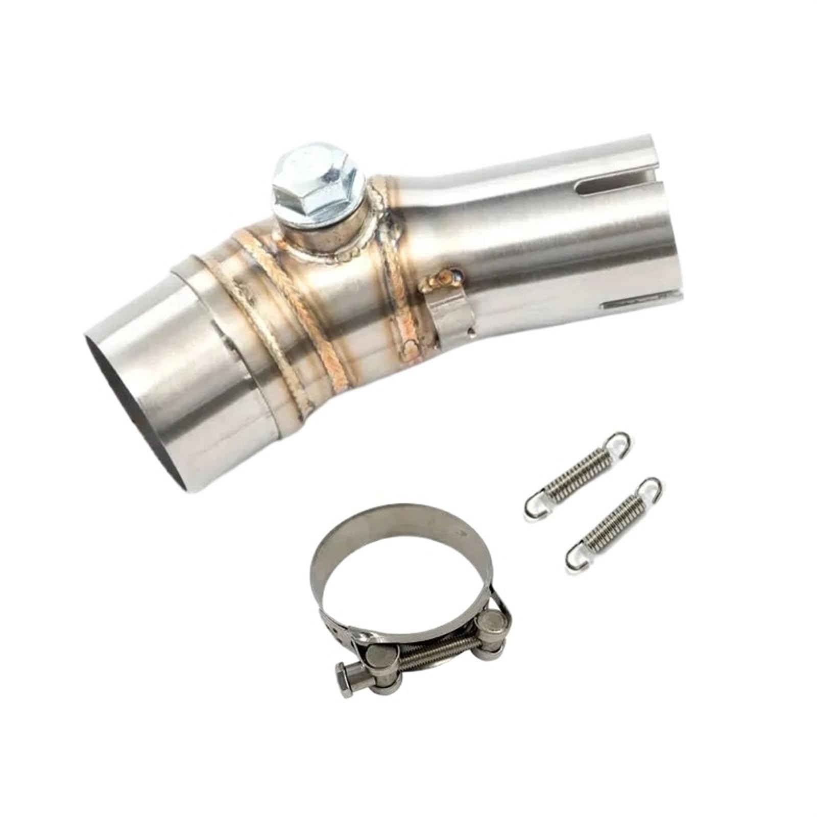 Für Kawasaki Für ER6N Für Ninja 650F 650R Motorrad Auspuffrohr Mittelanschluss Verbindungsrohr Slip On 51mm Schalldämpfer Motorrad Auspuff Mittelrohr Pipe Exhaust(Type A) von DWTNMEX