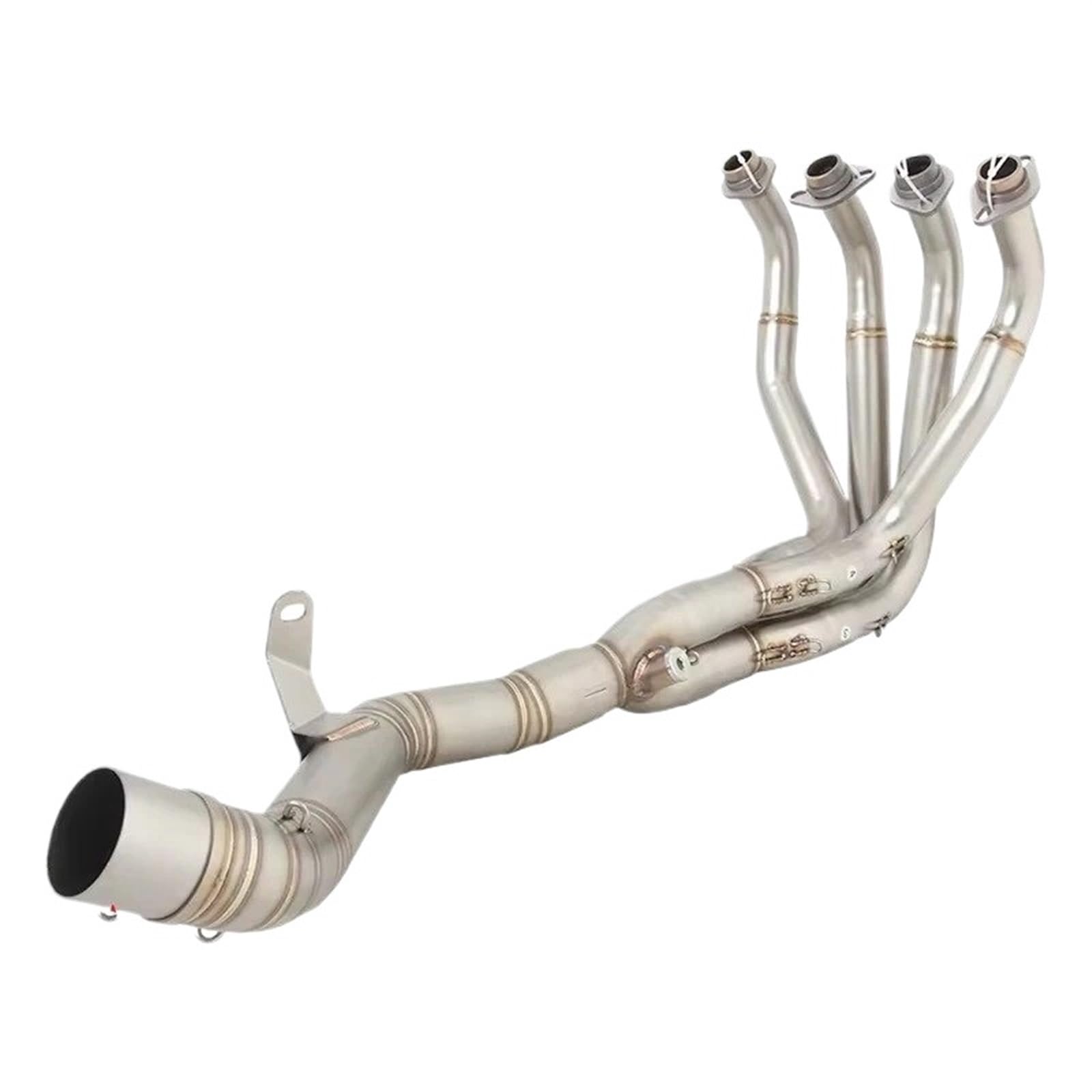 Für Kawasaki Für Ninja Für Z900 2017-2024 Motorrad Auspuff Systeme Header Vorne Link Rohr 51mm Schalldämpfer Motorrad Auspuff Mittelrohr Pipe Exhaust(Silvery) von DWTNMEX