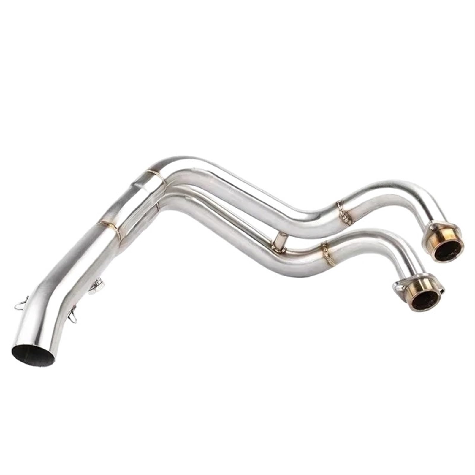 Für MT-07 Für FZ07 Für XSR700 2014-2023 Motorradauspuff Schalldämpfer Vorderrohr Slip-On 51mm Schalldämpfer Motorrad Auspuff Mittelrohr Pipe Exhaust(Type-A) von DWTNMEX