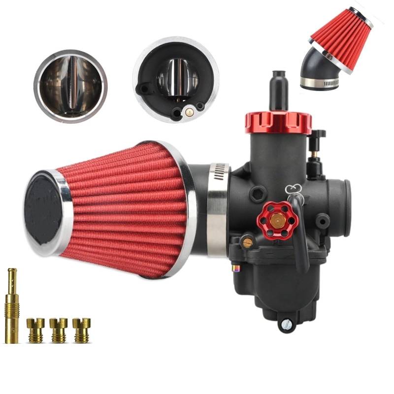 Für PE24mm 26mm 28mm 30mm Vergaser Mit Carb Jets Für Suzuki 2T 4T Moto Motor Motorrad Vergaser Luftfilter Kit Kraftstoff System Vergaser Ersatz vergaser(PEYJ28mmKit) von DWTNMEX