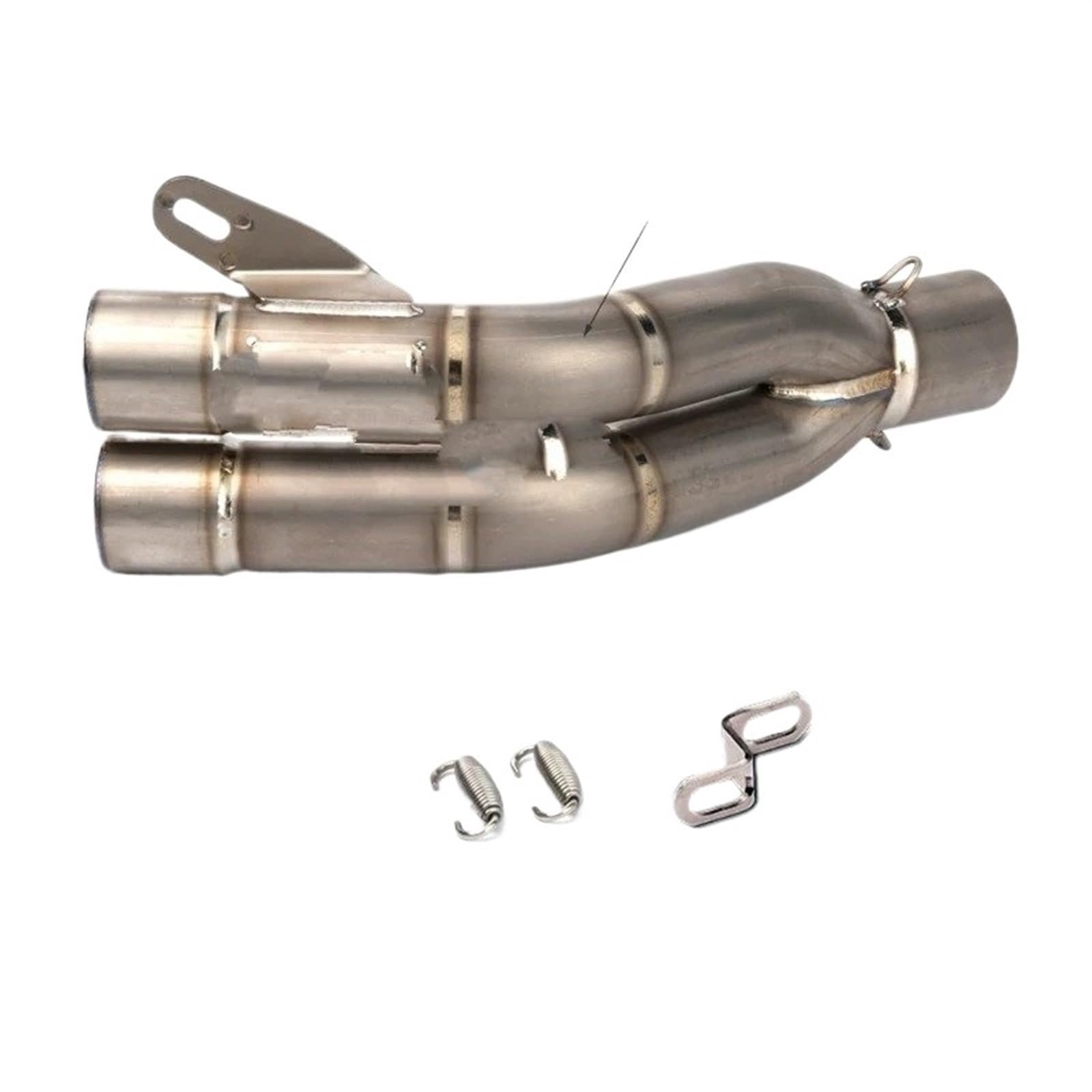 Für R1 Für R3 Für CBR Für CBR125 Für CBR250 38-51mm Motorrad Auspuff Schalldämpfer Doppel Outlet Auspuff Motorrad Auspuff Mittelrohr Pipe Exhaust(A) von DWTNMEX