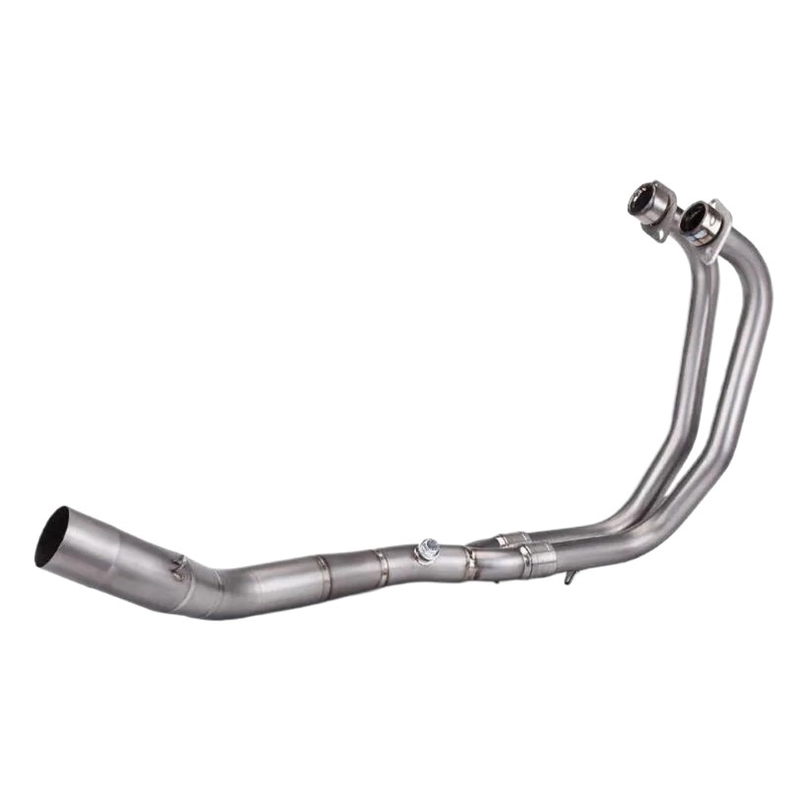 Für R25 Für R3 Für MT-03 2021 2022 2023 2024 Motorradauspuff Komplettsysteme Modifiziertes Frontkrümmerrohr Motorrad Auspuff Mittelrohr Pipe Exhaust(Titanium Alloy1) von DWTNMEX