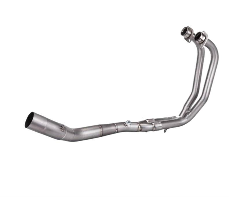 Für R25 Für R3 Für MT-03 2021-2024 Motorradauspuff Komplettsysteme Frontkrümmer Passend Für 51mm Schalldämpfer Motorrad Auspuff Mittelrohr Pipe Exhaust(A3) von DWTNMEX