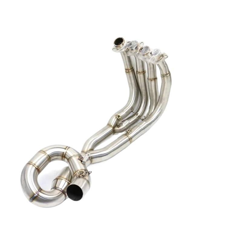 Für R6 Für YZF-R6 2006-2020 51mm Auspuff Motorrad Auspuffrohr Motorrad Auspuffanlage Vorderrohr Motorrad Auspuff Mittelrohr Pipe Exhaust(1) von DWTNMEX