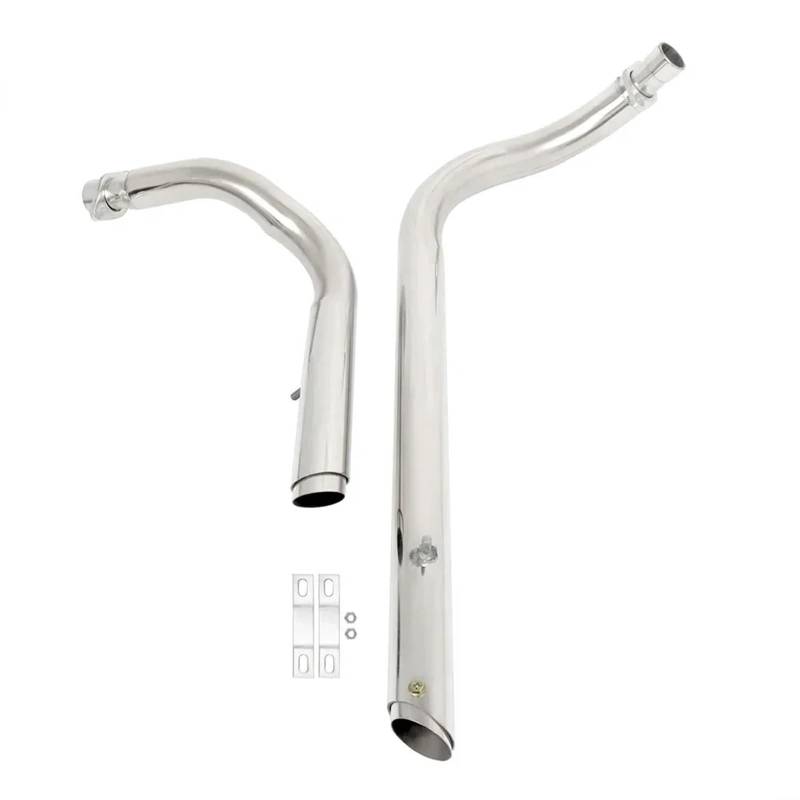 Für Shadow Für Aero 750 Für VT750 Für VT750C Für VT400 Motorrad-Auspuffschalldämpfer-Kit Mit Abnehmbarem Schalldämpfer Motorrad Auspuff Mittelrohr Pipe Exhaust(White) von DWTNMEX