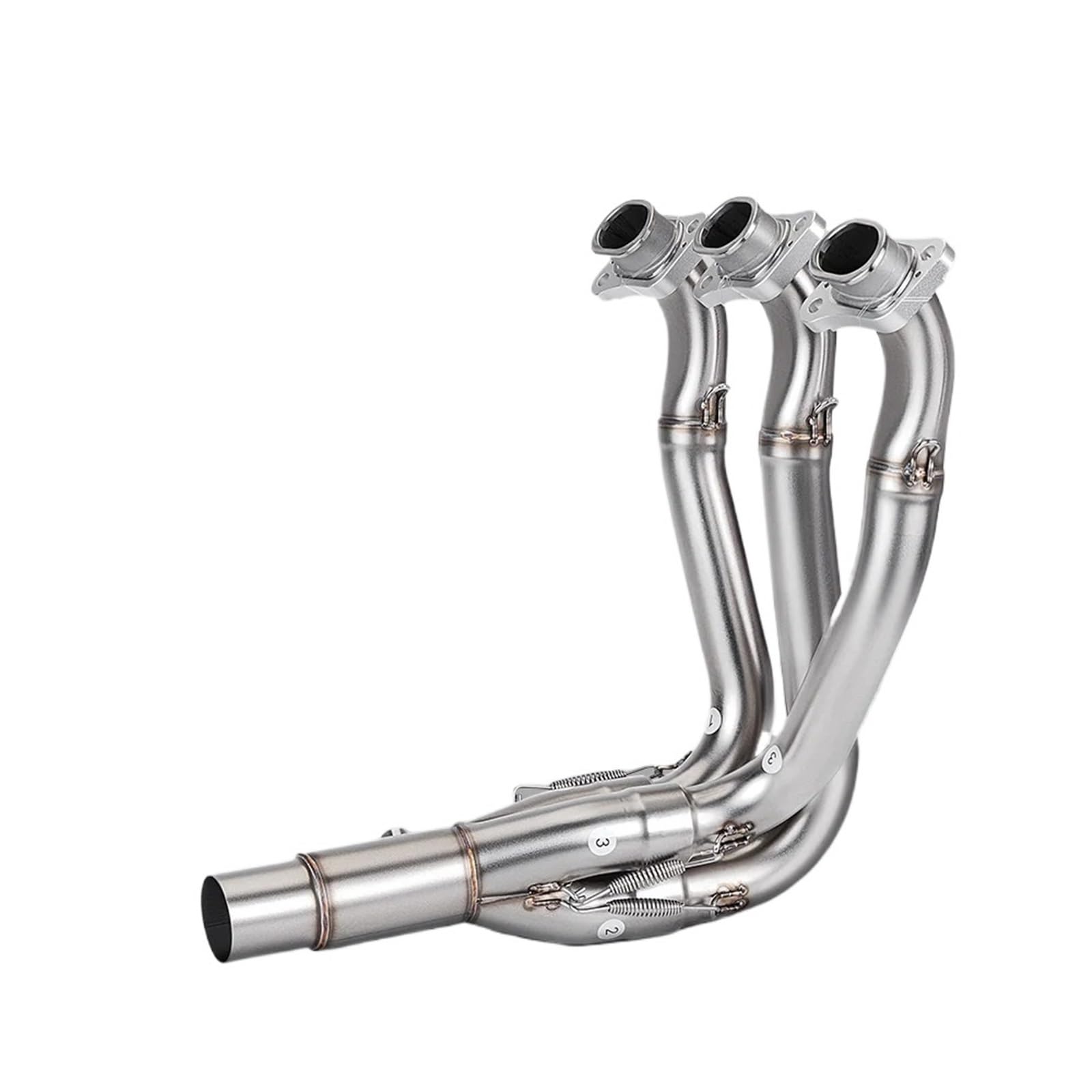 Für Street Für Triple 765 765RS 2017-2024 Motorrad-Auspuffrohrbaugruppe Titanlegierung Mittelschwanz-End-Auspuffverbindungsrohr Motorrad Auspuff Mittelrohr Pipe Exhaust(Type-D) von DWTNMEX