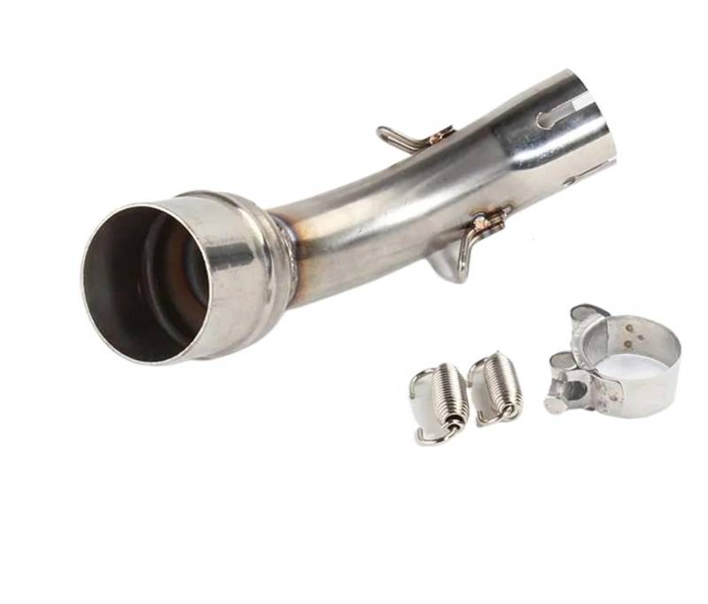 Für YZF Für R25 Für MT03 R3 2014-2023 Motorrad Mittelauspuff Flucht Moto Rohr Motorrad Roller Schalldämpfer Motorrad Auspuff Mittelrohr Pipe Exhaust(A1) von DWTNMEX