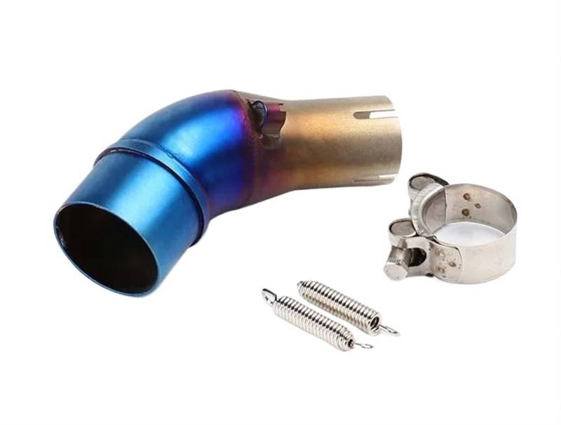 Für YZF Für R25 Für MT03 R3 2014-2023 Motorrad Mittelauspuff Flucht Moto Rohr Motorrad Roller Schalldämpfer Motorrad Auspuff Mittelrohr Pipe Exhaust(A3) von DWTNMEX