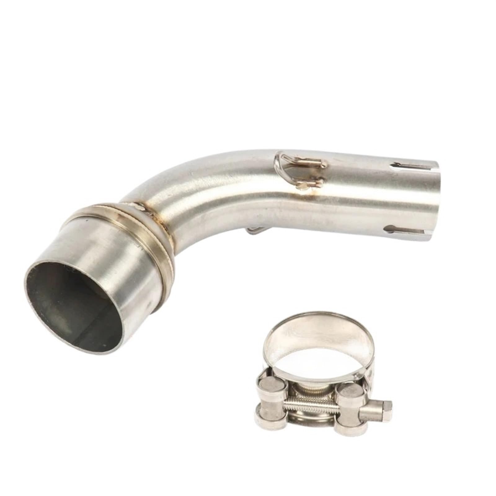 Für YZF Für R25 Für R3 Für MT-03 Motorradauspuff 51mm Escape Systems Anschluss Schalldämpfer Modifiziertes Slip-On-Mittelverbindungsrohr Motorrad Auspuff Mittelrohr Pipe Exhaust(Type A) von DWTNMEX