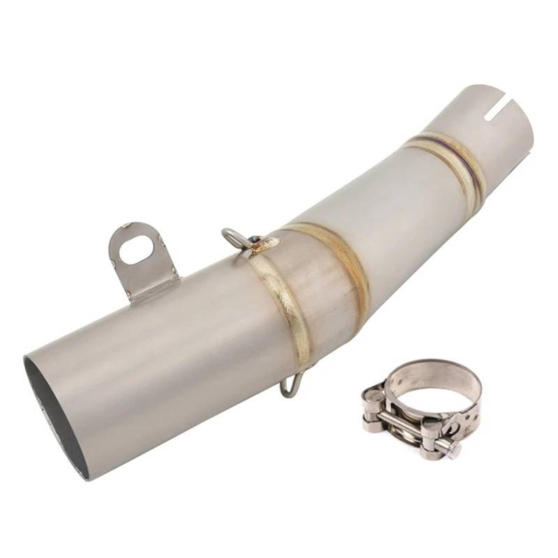 Für YZF R6 2006-2023 Motorradauspuff Flucht Moto System Ändern Mittleren Link Rohr Verbinden 60mm Schalldämpfer Slip Auf Motorrad Auspuff Mittelrohr Pipe Exhaust(Titanium Alloy) von DWTNMEX