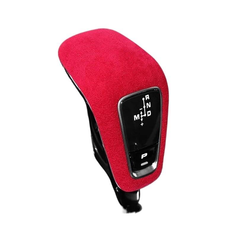 Gear Shift Knob Für Macan Für Panamera Für 718 911 Für Boxste Für Cayenne Für Cayenne Für E-Hybrid Auto Schaltknauf Abdeckung Ultrasuede Schutzhülle Schalthebelknopf(B Red) von DWTNMEX