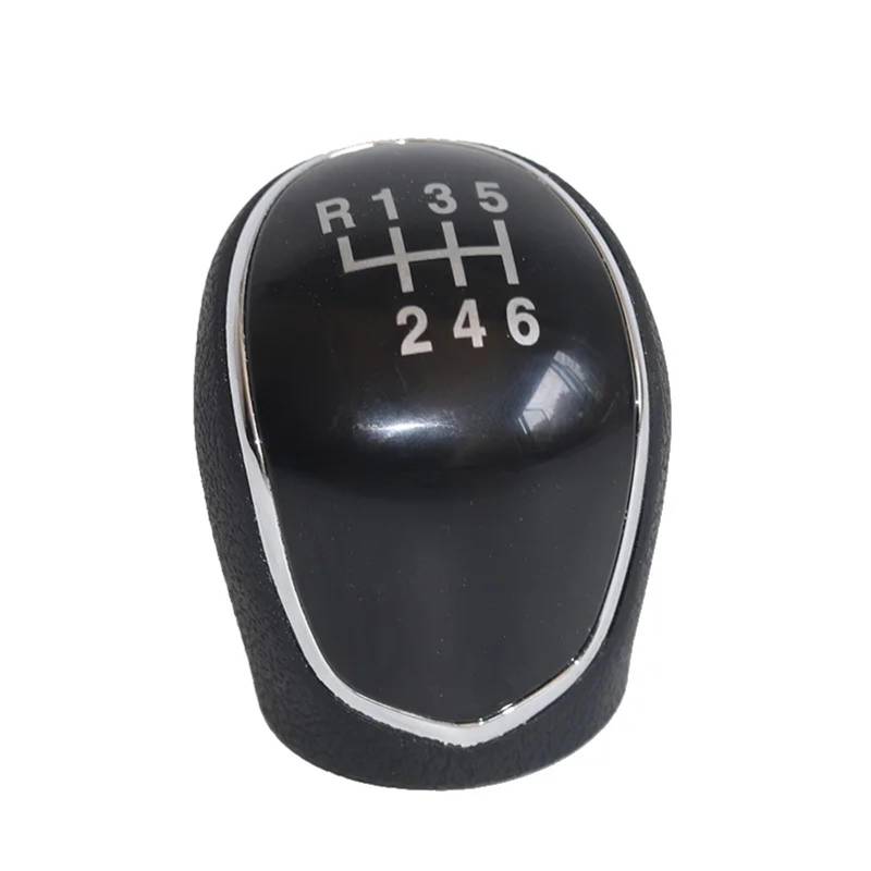 Gear Shift Knob Für Mitsubishi Für Outlander II 2006-2012 6-Gang-Schaltgetriebe Schaltknauf Kopf Getriebeabdeckung Schalthebel Stick Schalthebelknopf von DWTNMEX