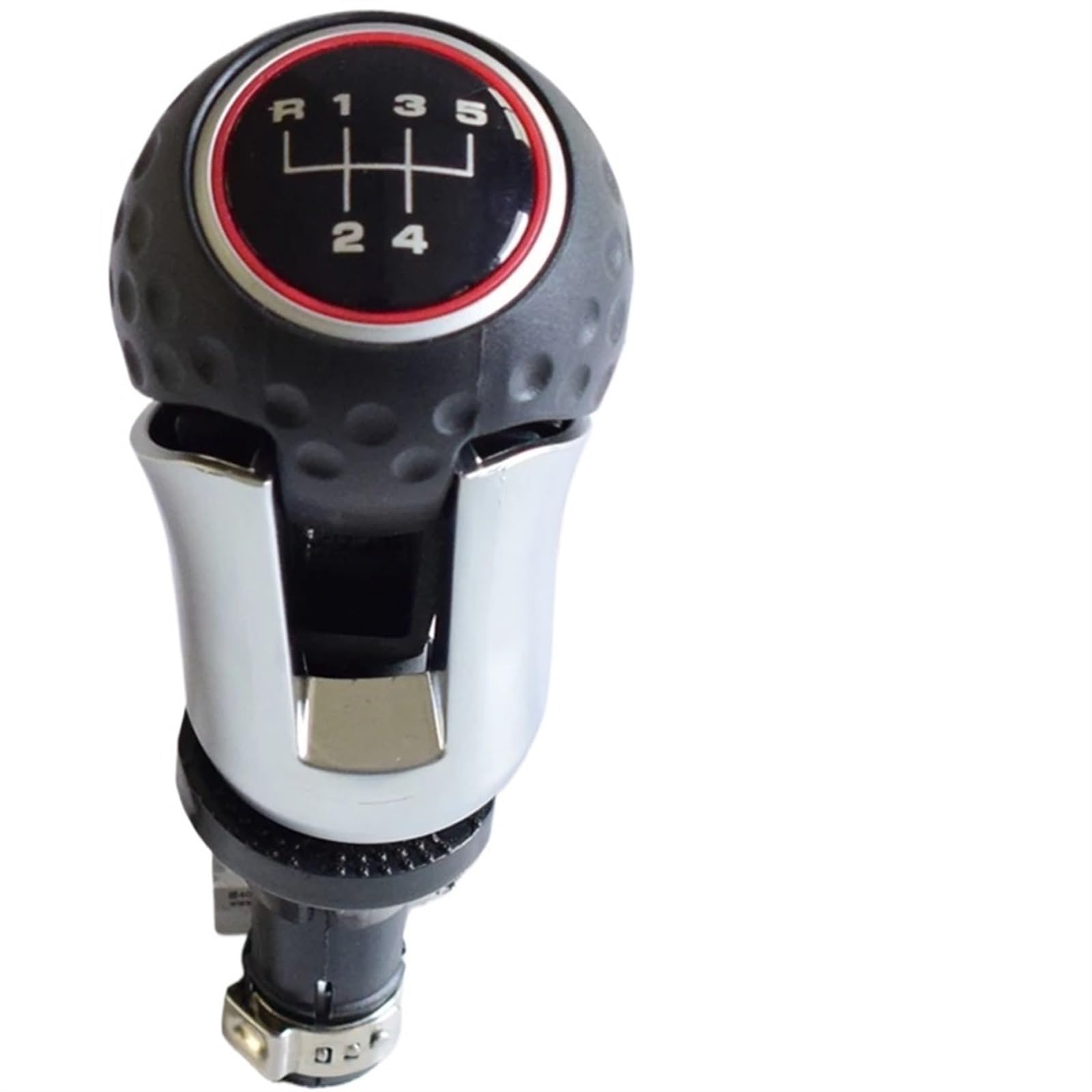 Gear Shift Knob Für VW Für Golf 7 MK7 VII Für GTI Für GTD 2013-2018 5 6 Gang Manueller Schaltknauf Hebel Handball Leder Boot Gaiter Abdeckung Schalthebelknopf(5 Speed) von DWTNMEX