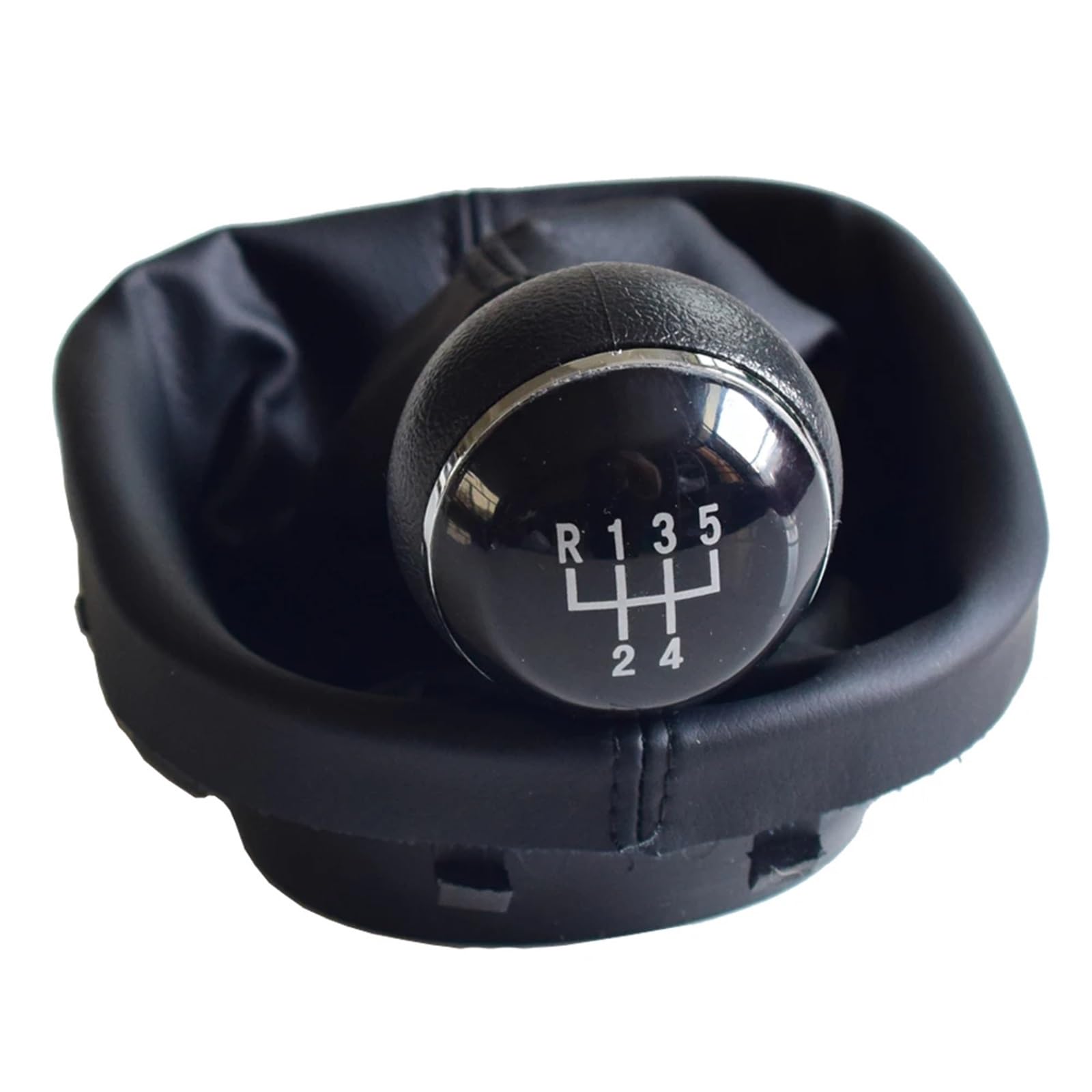 Gear Shift Knob Für VW Für Touran 2003-2010 Auto Styling Zubehör 5 6 Gang Schaltknauf Hebel Schalthebelmanschette Kofferraumabdeckung Kragengehäuse Schalthebelknopf(5 Speed) von DWTNMEX