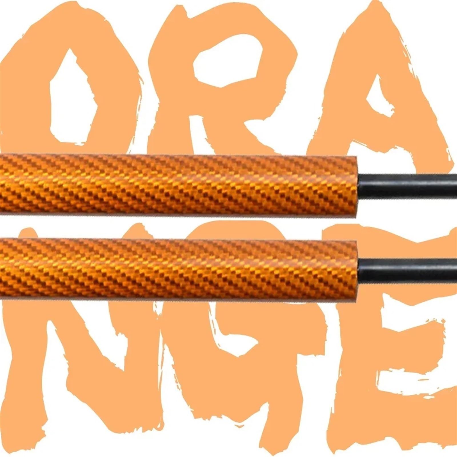 Haubendämpfer Für Mazda Für Sentia HD 4-türige Limousine 1991-1996 Gas Strut Lift Unterstützung Vorderen Haube Ändern Haube Dämpfer Vorne Unterstützen Gasdruckfeder(Orange Carbon Fiber) von DWTNMEX