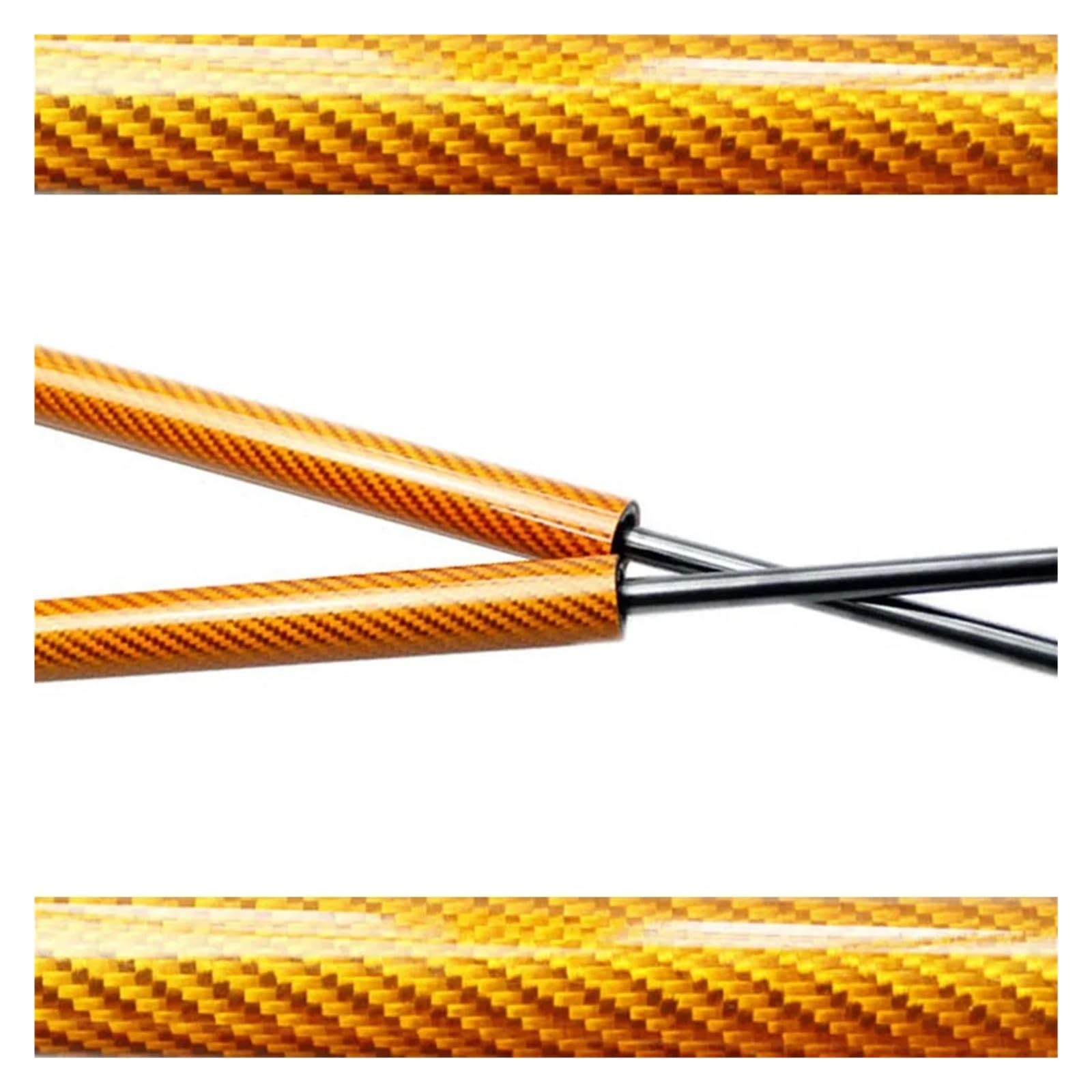 Heckklappe Strut Für BR-V Für BRV DG3 2021 2022 2023 2024 2025 SUV Stamm Gas Streben Carbon Faser Dämpfer Schock Quellen Absorber Heckklappenstreben(Orange Carbon Fiber) von DWTNMEX