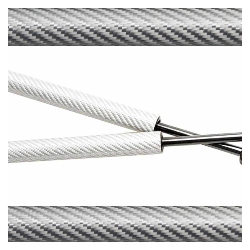 Heckklappe Strut Für Jazz Für Fit GD Fließheck 2002-2008 Heckklappe Fließheck Carbon Faser Lift Unterstützung Gasdruckfedern Frühling Dämpfer 415mm Heckklappenstreben(Silver Carbon Fiber) von DWTNMEX