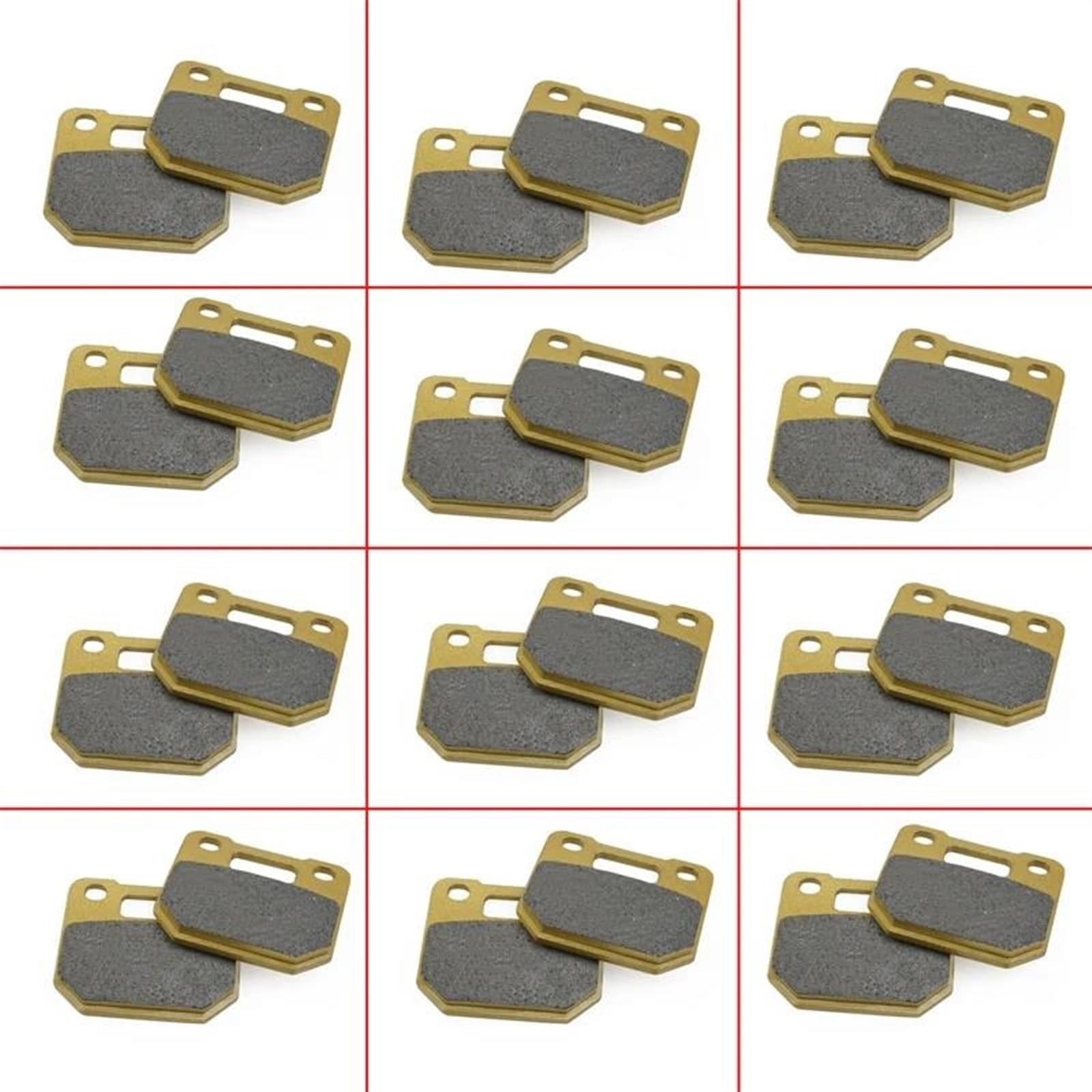 Motorrad-Bremsbeläge Für RPM Für Adelin Für Frando 82mm Bremssattel Pad Motorrad Scheiben Bremsbeläge Vorne/Hinten Motorrad-Bremsbeläge(12 Pair) von DWTNMEX