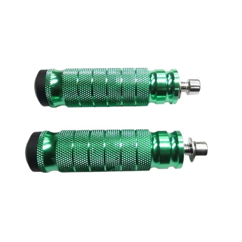 Motorrad Fußrasten EIN Paar Motorrad Aluminium Fußrastenanlage Fußstützen Fußstütze Fußrasten Pedal Motorrad Moto Acessorios Fussrasten Motorrad(Green) von DWTNMEX