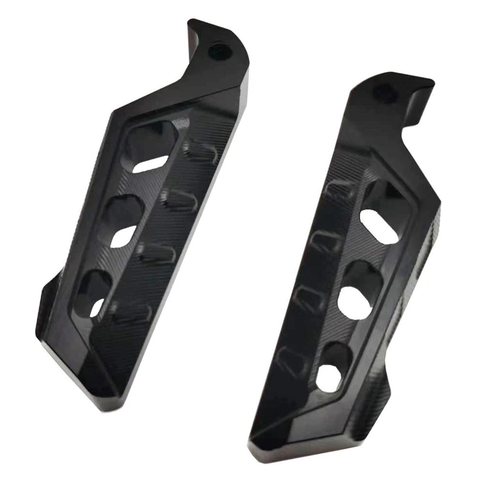 Motorrad Fußrasten Für MT-03 Für MT-07 Für MT-10 Für MT03 Für MT07 Für MT-09 Motorrad CNC Aluminium Passagier Fußstützen Hinten Fußrasten Pedal Fussrasten Motorrad(Black) von DWTNMEX