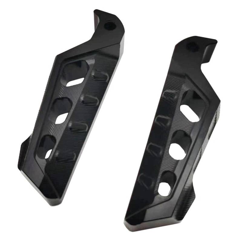 Motorrad Fußrasten Für MT-03 Für MT-07 Für MT-10 Für MT03 Für MT07 Für MT-09 Motorrad CNC Aluminium Passagier Fußstützen Hinten Fußrasten Pedal Fussrasten Motorrad(Black) von DWTNMEX