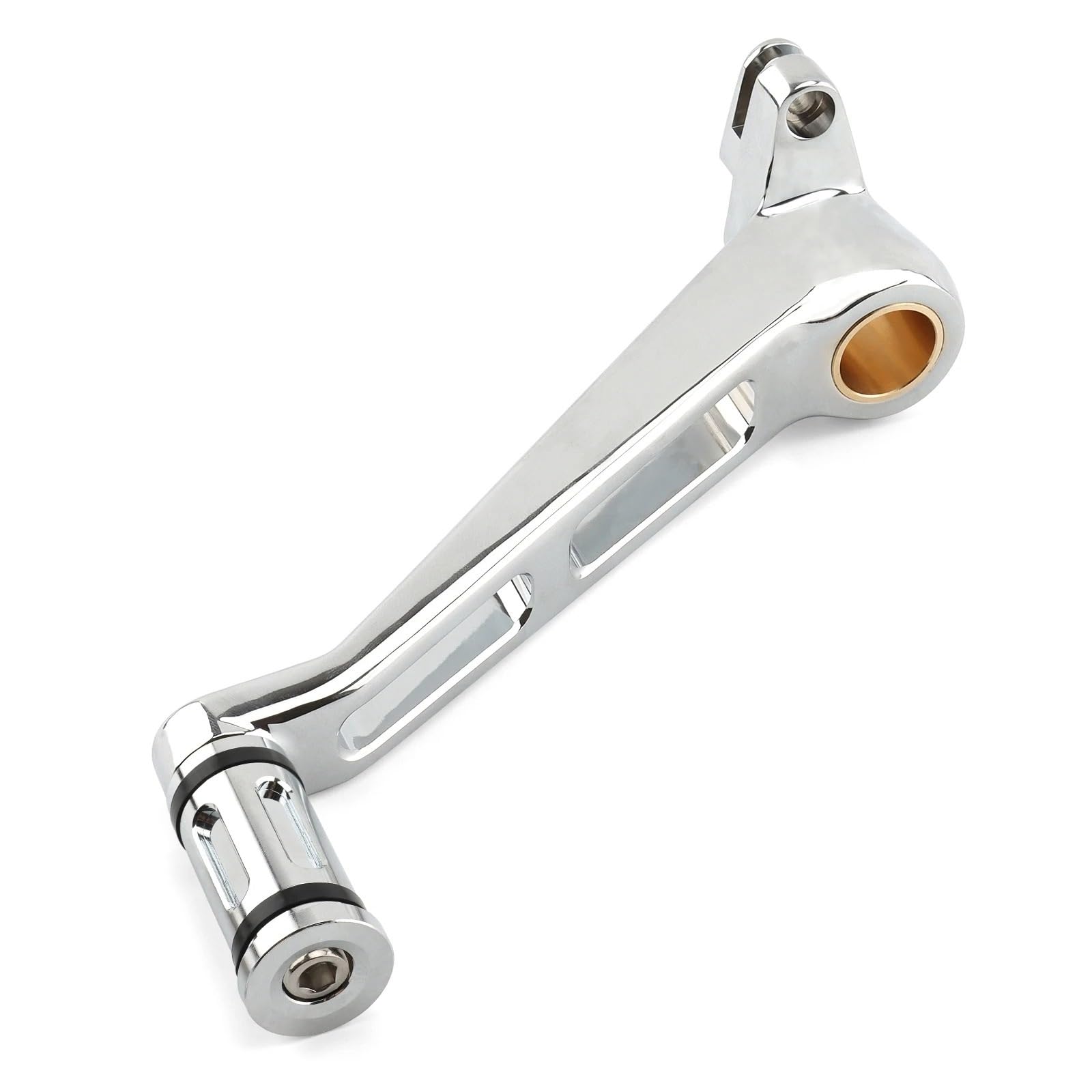 Motorrad Fußrasten Für V-Rod Für Muscle 2006 2007 2008 2009 2010 2011 2012 2013 2014 2015 2016 2017 Motorrad Bremshebel Peg Pedal Fussrasten Motorrad(Chrome C) von DWTNMEX