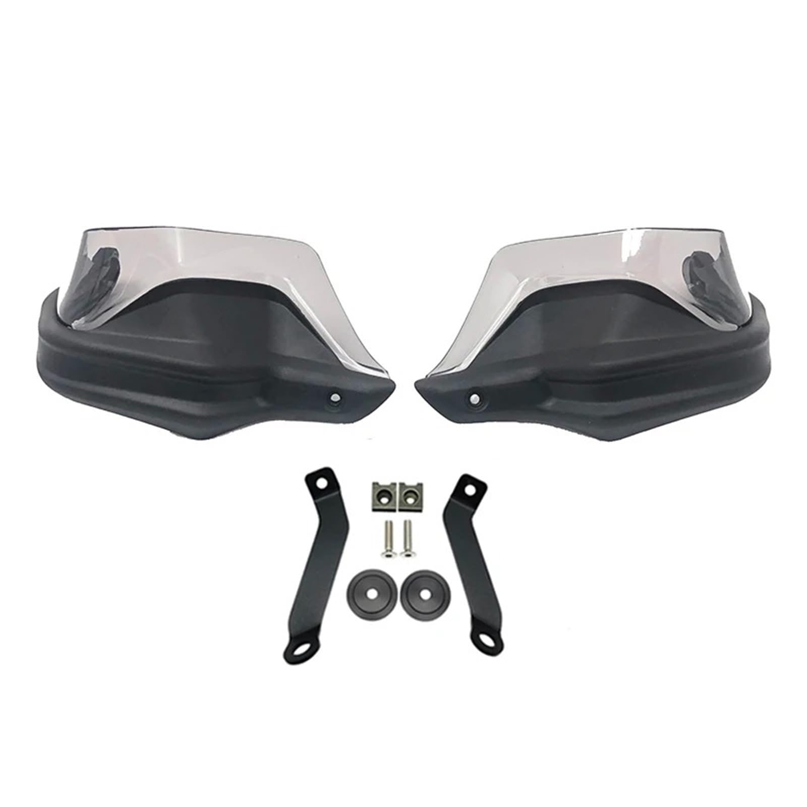 Motorrad Griffschutz Schild Für NC750D Für Integra 750 Motorrad Handprotektoren Schild Wachen Windschutzscheibe Hand Wind Schutz Lenker Griffschutz Schild(Black Grey Set) von DWTNMEX