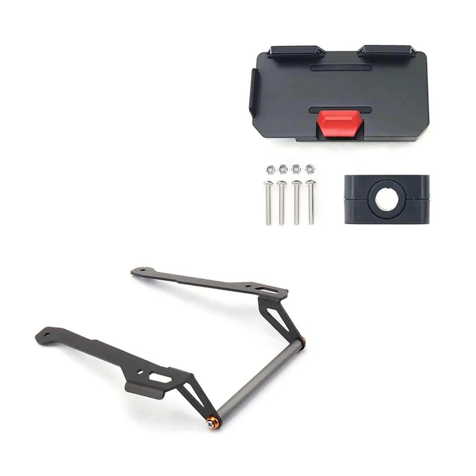 Motorrad Handy Halterung Für Voge Für DS525X 2023-up Motorrad GPS Telefon Halter USB Drahtlose Ladegerät Navigation Halterung Unterstützung Montieren Teile Handyhalterung Fahrrad(12mm Set) von DWTNMEX