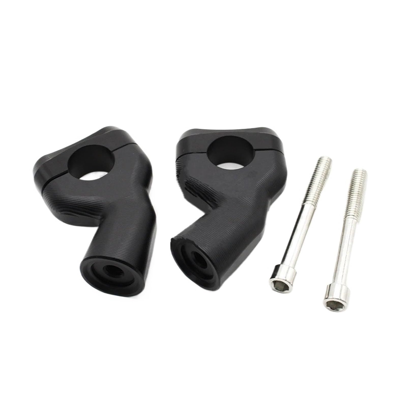 Motorrad Lenkererhöhungen Für Bobber 2017 Für Bobber Für Schwarz 2018 Motorrad Zubehör Lenker Bar Riser Klemmen Adapter Erhöhen Die Lenker Moto Lenkerklemmen Riser(Black) von DWTNMEX