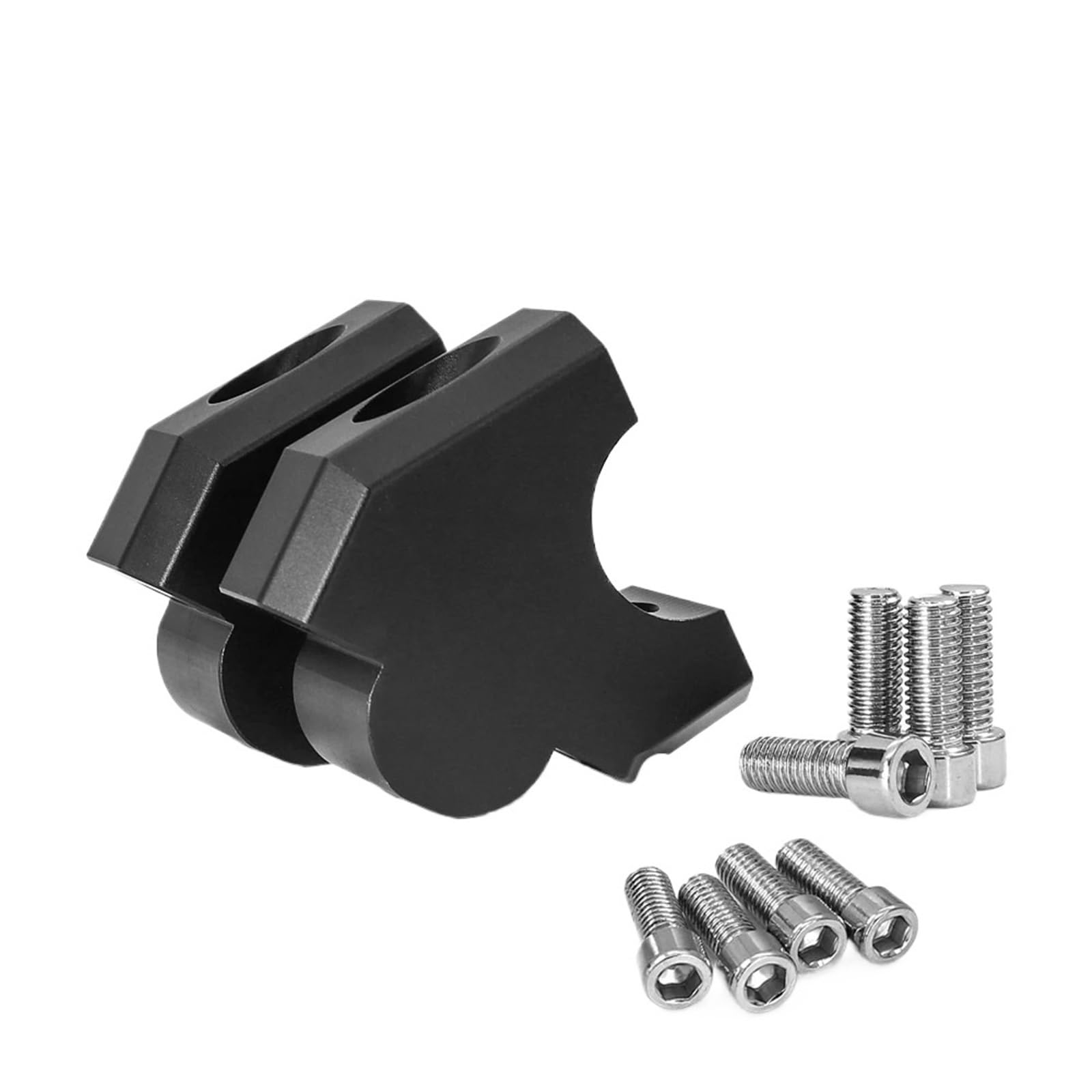 Motorrad Lenkererhöhungen Für NT1100 2022 Motorrad Griff Bar Riser Clamp Verlängern Lenker Adapter Halterung Moto Lenkerklemmen Riser(Black) von DWTNMEX