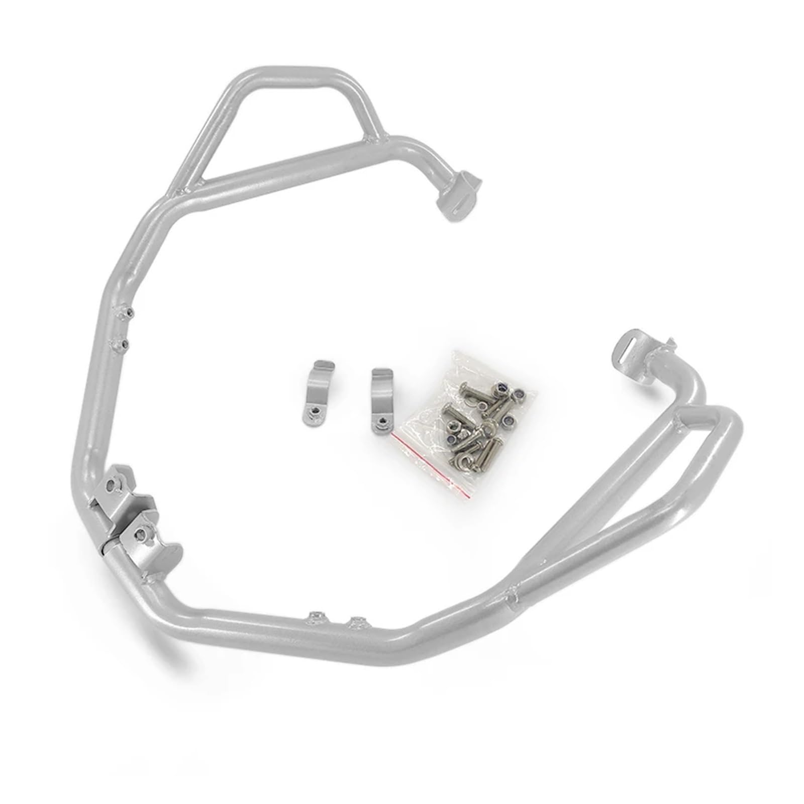 Motorrad Sturzbügel Für NC750X Für NC700X 2012-2020 Motorrad Autobahn Motor Schutz Crash Bar Rahmen Schützen Stoßstange Externe Zubehör Motorschutz Sturzbügel(Silver) von DWTNMEX