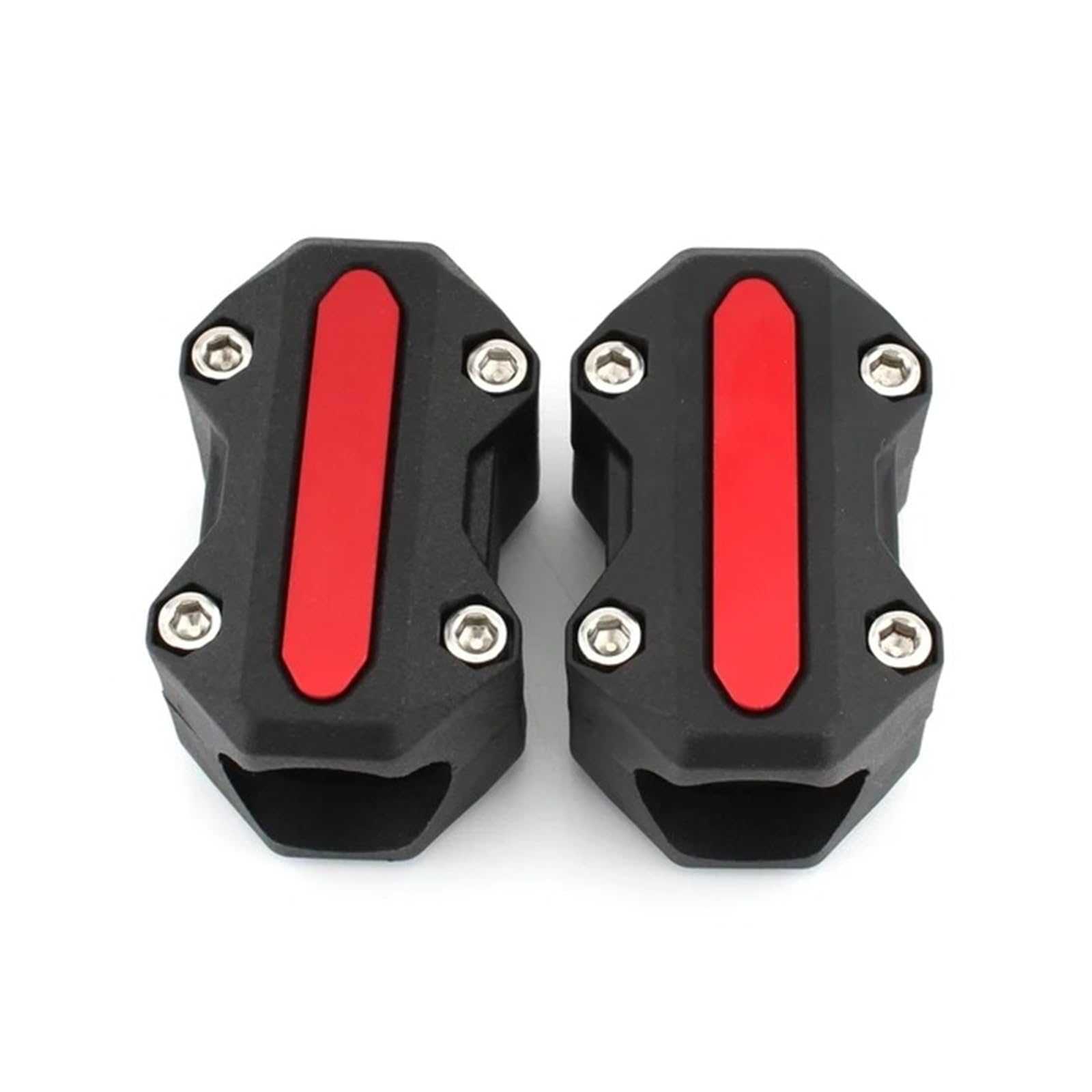 Motorrad Sturzbügel Motor-Crash-Bar-Schutz Stoßstange Dekorativer Schutzblock Stoßstangenschutzblock Passend Für Alle Durchmesser 22/25/28mm Motorschutz Sturzbügel(2PCS red) von DWTNMEX