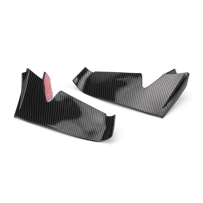 Motorrad-Windschutzscheibe Für Aprilia RS660 RS 660 Rs660 Motorrad 4 Farben Winglet Aerodynamische Flügel Kit Spoiler Zubehör Motorrad Windschild(Carbon Fiber) von DWTNMEX