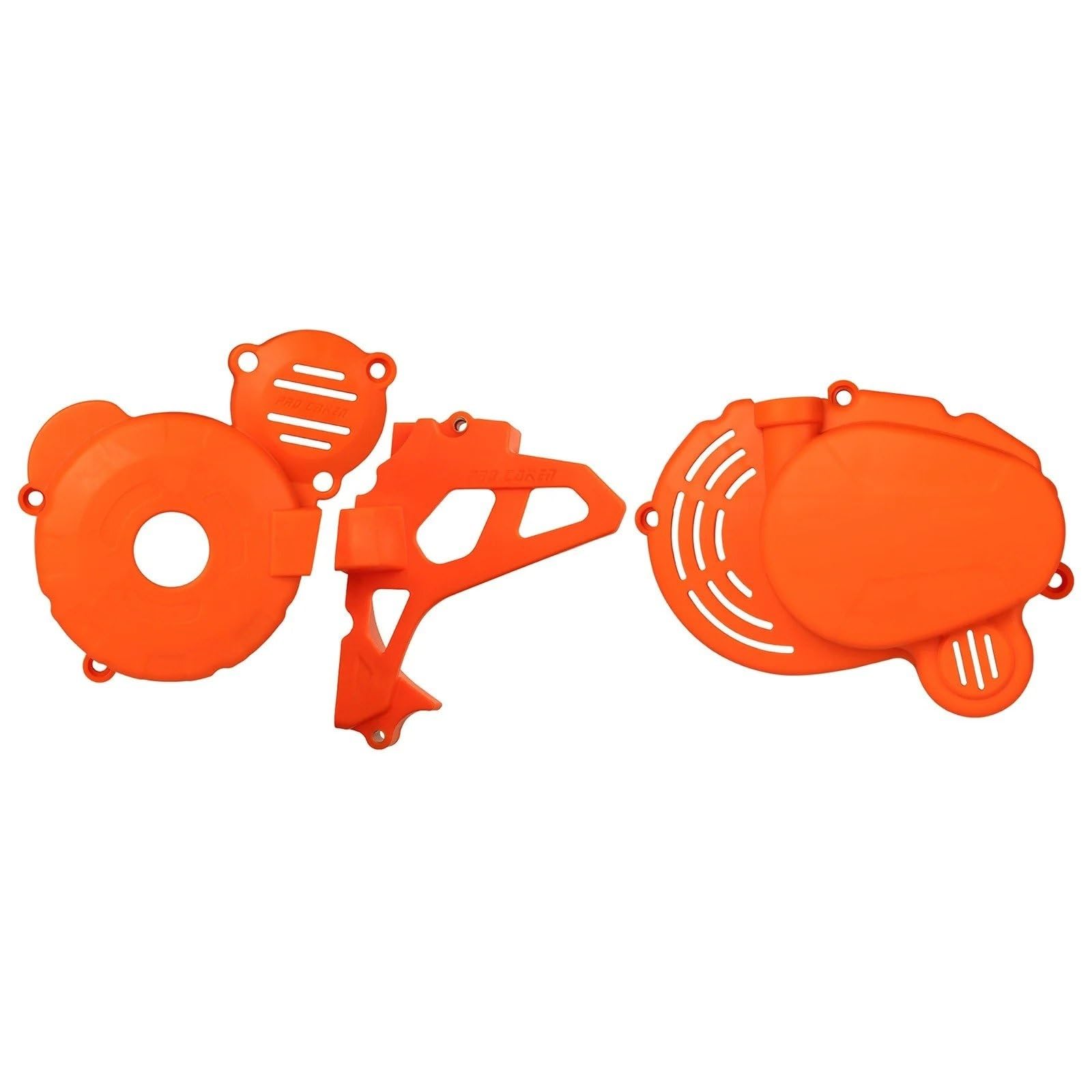 Schutzabdeckung Motorradmotoren Für ZongShen Für CB250F ZS172FMM-3 Motor Für KAYO T4 Für GUIZUN Für XMOSUER Motorrad Motor Kupplung Schutz Wasserpumpe Abdeckung Zündung Motordeckel(Orange 3 Set) von DWTNMEX