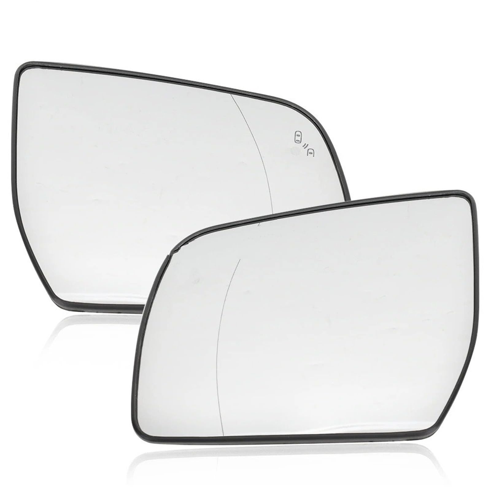 Seitenspiegelglas Für Ford Für F150 2004-2010 Seitenspiegel Beheizte Außenspiegel Glaslinse Toter Winkel Autozubehör Türspiegelglas(L R Blind) von DWTNMEX