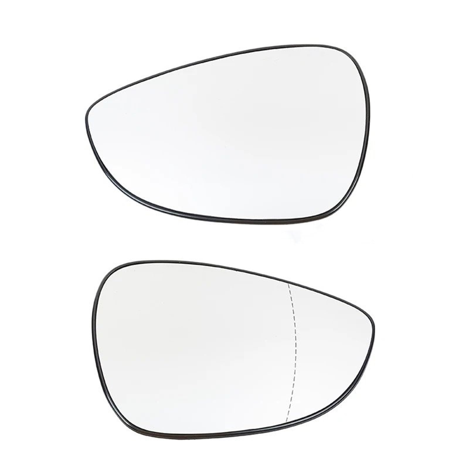 Seitenspiegelglas Für Ford Für Fiesta Für MK7 2008-2017 Beheizter Seitenrückspiegel Klarglas Konvex Mit Trägerplatte Türspiegelglas(Left and Right Side) von DWTNMEX