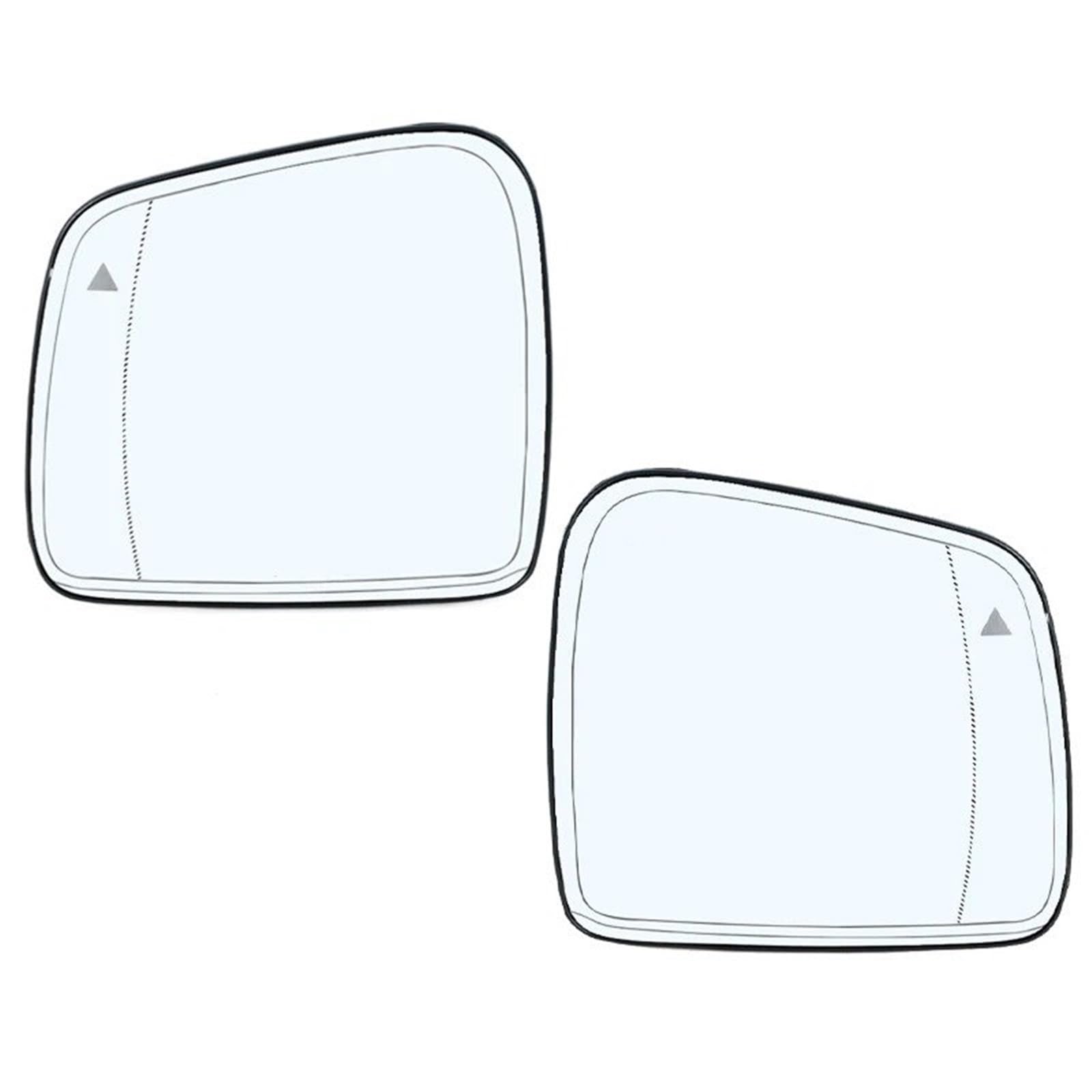 Seitenspiegelglas Für Jeep Für Grand Für Cherokee 2011-2021 Auto Rückspiegel Objektiv Zubehör Reflektierend Mit Blinden Flecken Türspiegelglas(Left and Right) von DWTNMEX