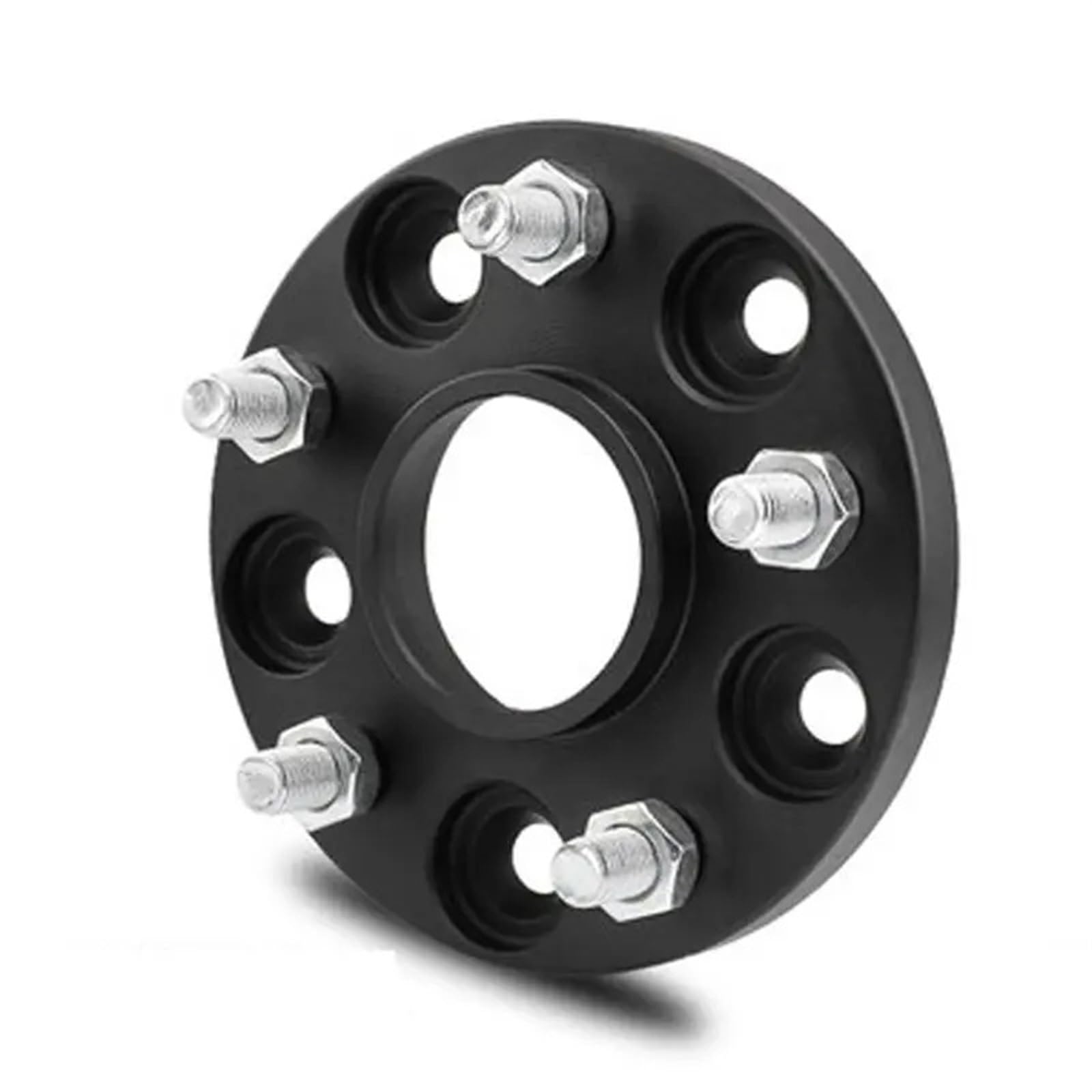 Spurverbreiterungen 2 STÜCKE Spurverbreiterungen Adapter PCD 5x112 66,6 Geschmiedet 7075 Aluminium Schwarz Auto Reifen Dichtung Reifen Raddistanzscheiben(A-15mm) von DWTNMEX